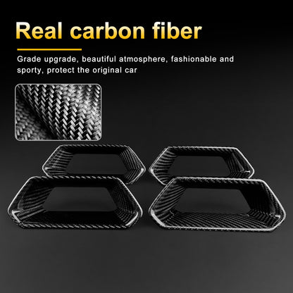 For SEAT Born Ateca Leon 21-2025 Car Seat Frame Interior Trim Cover Carbon Fiber - detail view 6