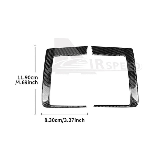 Black Center Air Outlet Vent REAL HARD Carbon Fiber For Mini F55 F56 F57 14-2021 - detail view
