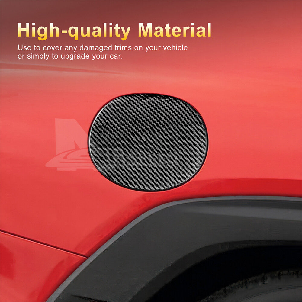 REAL HARD Carbon Fiber Fuel Gas Tank Cap Panel Cover For Subaru WRX 2022-2025 - detail view 5