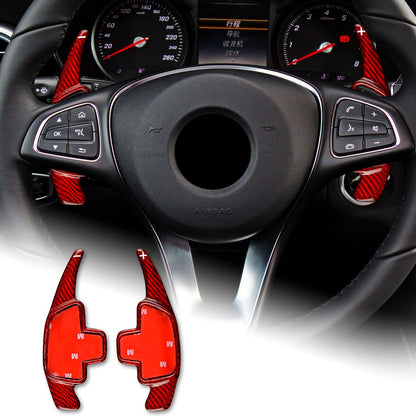 Red Steering Wheel Paddle Shifter Extension For Benz W177 W247 18-20 W205 13-20