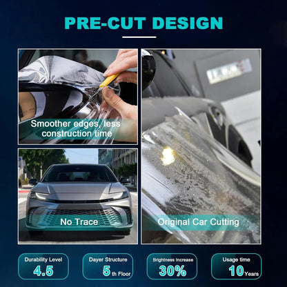 TPU Invisible Paint Protection Film Trunk Lid Rear Bumper Guard Kit For Tesla - FREE GIFT