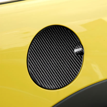 Fuel Gas Tank Filler Cap Cover Black For MINI R55 07-13 R56 06-13 Carbon Fiber - detail view 5