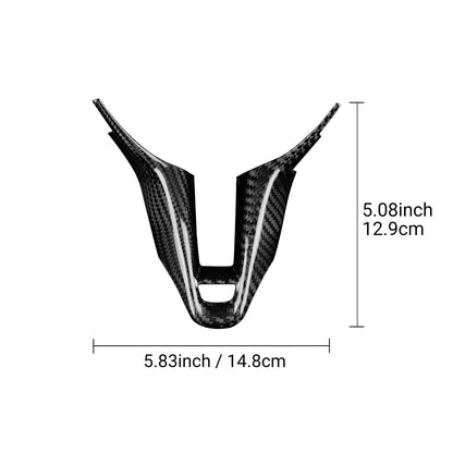 Car Steering Wheel Chin Cover Carbon Fiber for Hyundai i20 N Elantra N 2021-2026