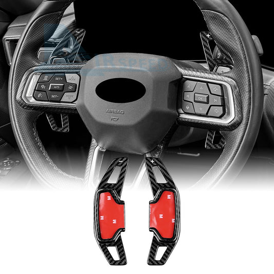 For Ford Mustang 2024-2026 Steering Wheel Paddle Shifter Extension Carbon Fiber - product view