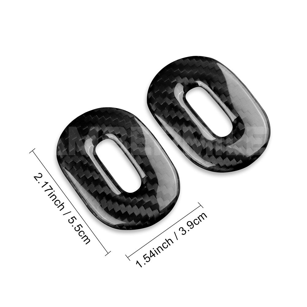 Release Button Frame Trim Cover Fit For Mini J01 2024-25 Real Hard Carbon Fiber - detail view