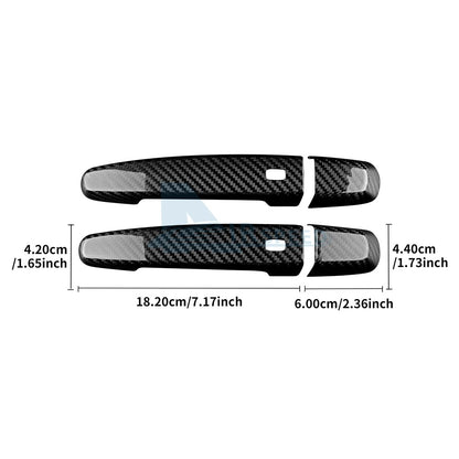 For Chevrolet Camaro 2016-2024 HARD Carbon Fiber Exterior Door Handle Cover Trim