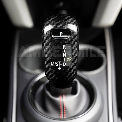 For Mini F Series 20-23 Left Hand Drive Black Hard Carbon Shift Gear Knob - detail view 4