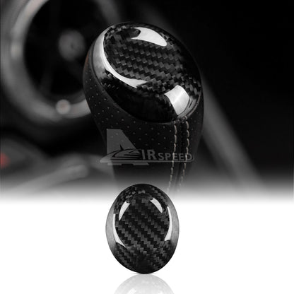 For Chevrolet Camaro 16-23 REAL HARD Carbon Fiber Gear Shifter knob Cover Black