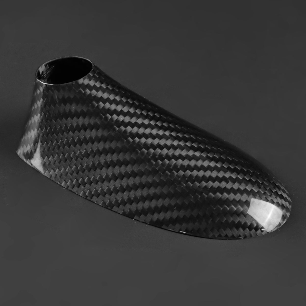 Car Antenna Cover Trim Black Carbon Fiber for FIAT 500 Abarth 595 2016-2024 - detail view 8