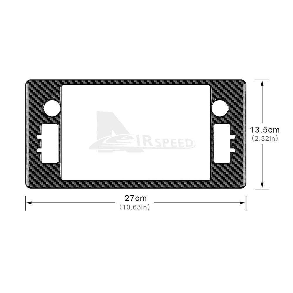 For Subaru BRZ GR86 2021-2026 Black Center Navigation Screen Cover Carbon Fiber（U.S. Stock）