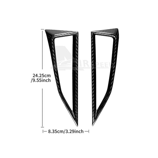 REAL HARD Carbon Fiber Black Center Air Vent Cover For Subaru WRX STI 2022-2023 - detail view