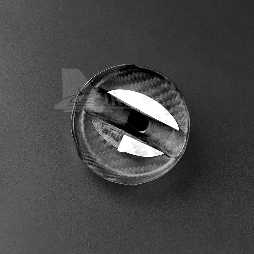REAL Carbon Fiber Fuel Gas Tank Filler Cap Cover For Dodge Dart Durango Caliber - detail view 9