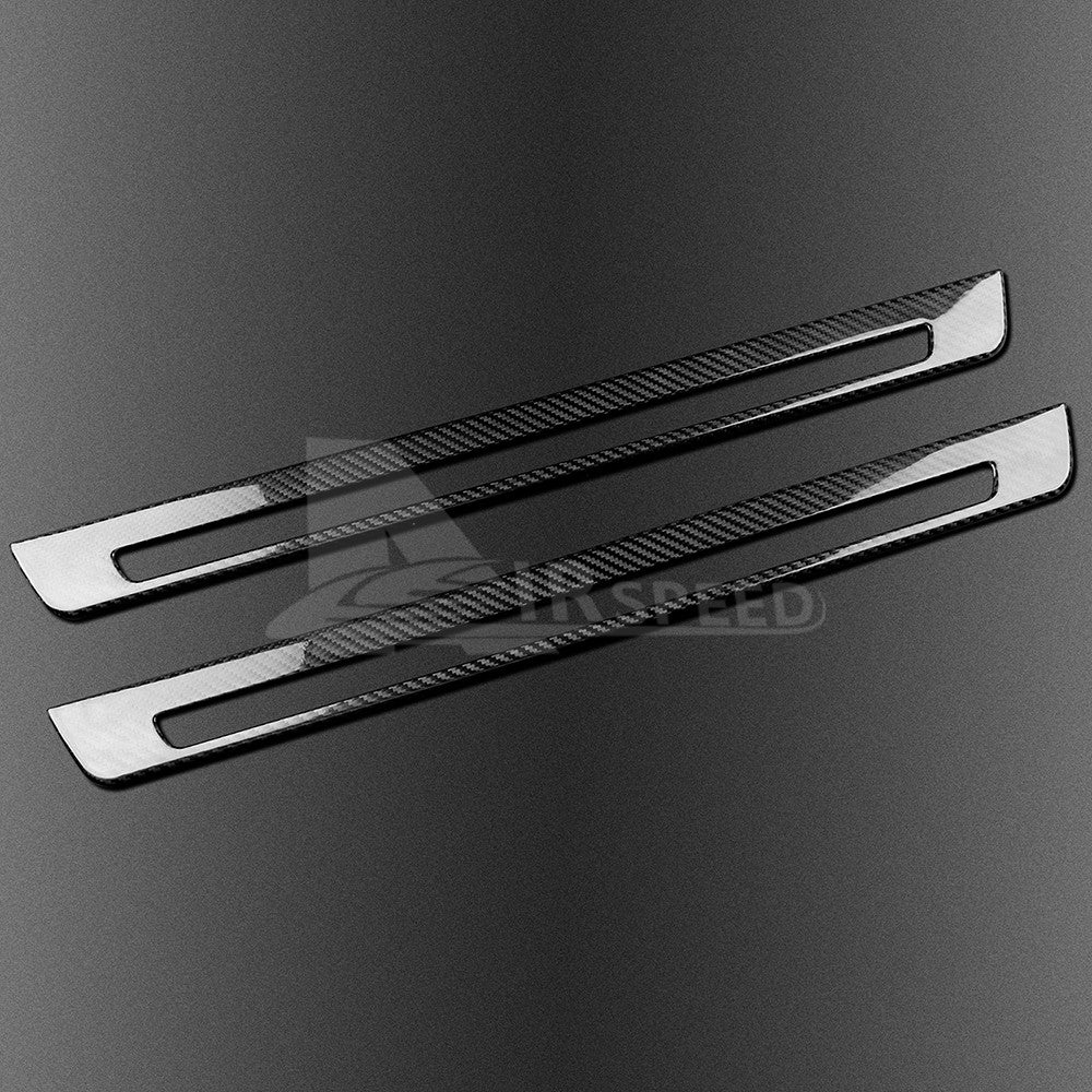 Door Sills Cover REAL HARD Black Carbon Fiber For Subaru BRZ GR86 2021-2023 - detail view 6