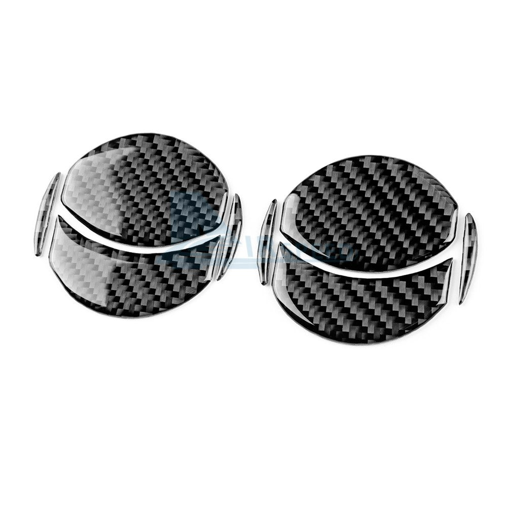 For Toyota Yaris 2006-2011 Dashboard Side Air Vent Outlet Stickers Carbon Fiber（U.S. Stock）