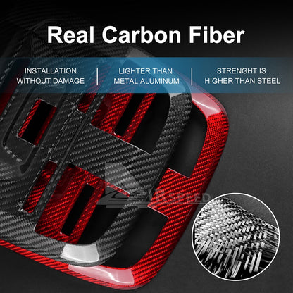 Reading Light Cover RED HARD Carbon Fiber for Toyota GR86 Subaru BRZ 2021-2023 - detail view 5