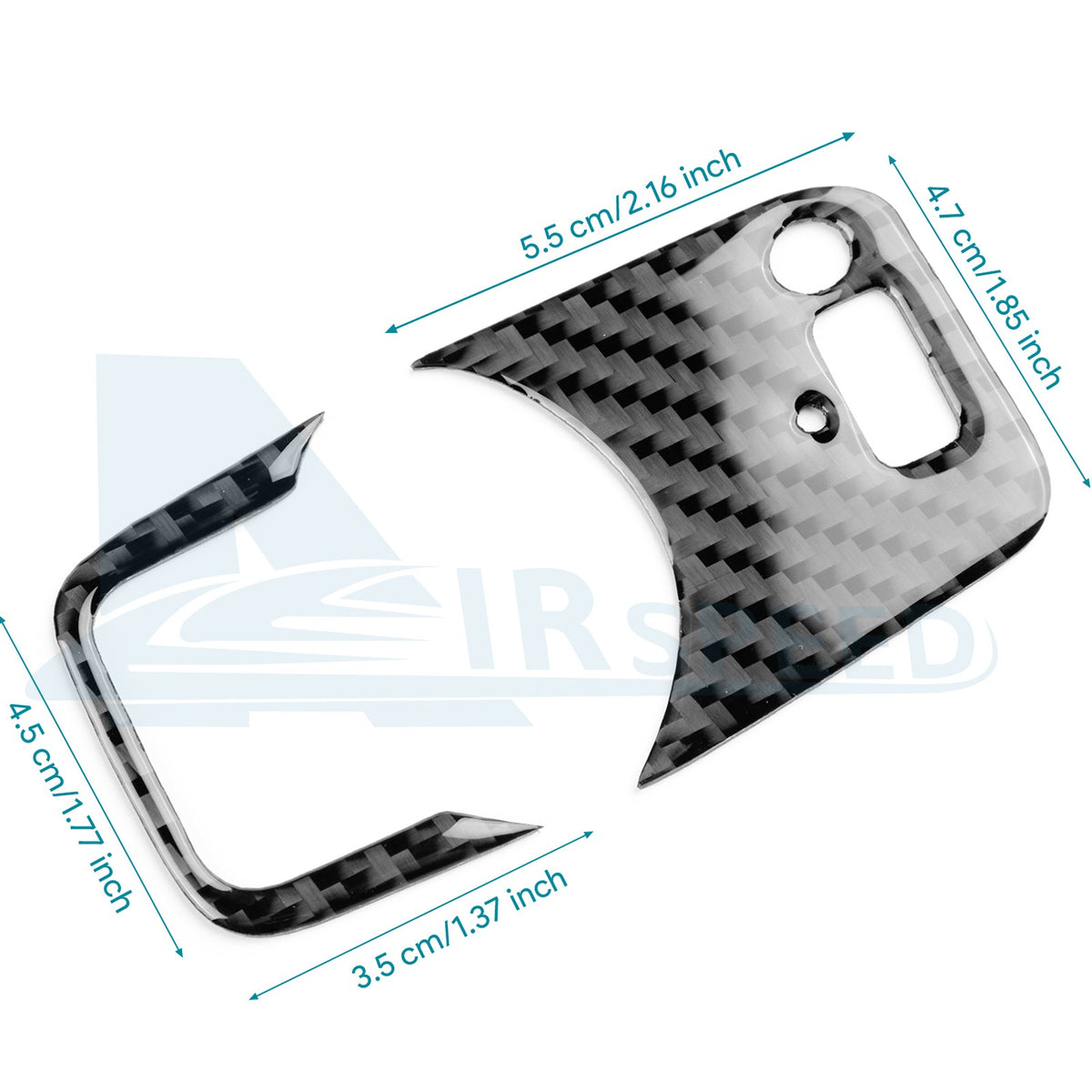 For Alfa Romeo Giulia 15-2016 Headlight Switch Button Frame Sticker Carbon Fiber（U.S. Stock）