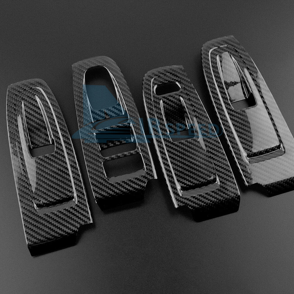 REAL HARD Carbon Fiber Black Window Control Button Cover For Subaru BRZ 2022-2023 - detail view 8