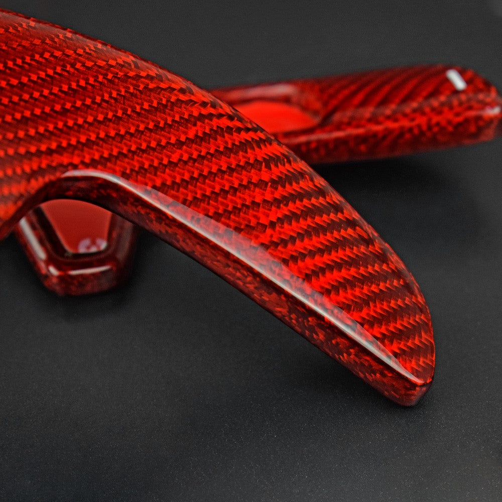 For Porsche 911/991/Cayman 12-19 Steering Wheel Paddle Shifter Real Carbon Fiber - detail view 7