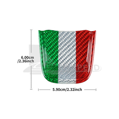 Steering Wheel Interior Chin Sticker Italy Flag For FIAT 500 Abarth 595 20-23 - detail view 3