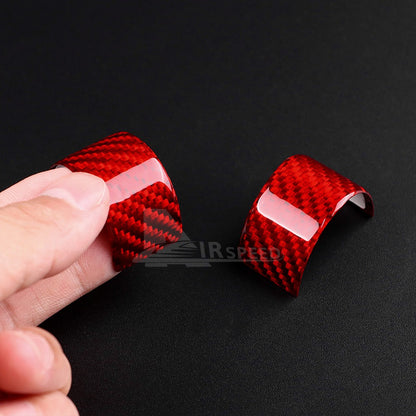 For Corvette C8 2020-2023 Real Hard Carbon Fiber Steering Wheel Trim Ring Cover
