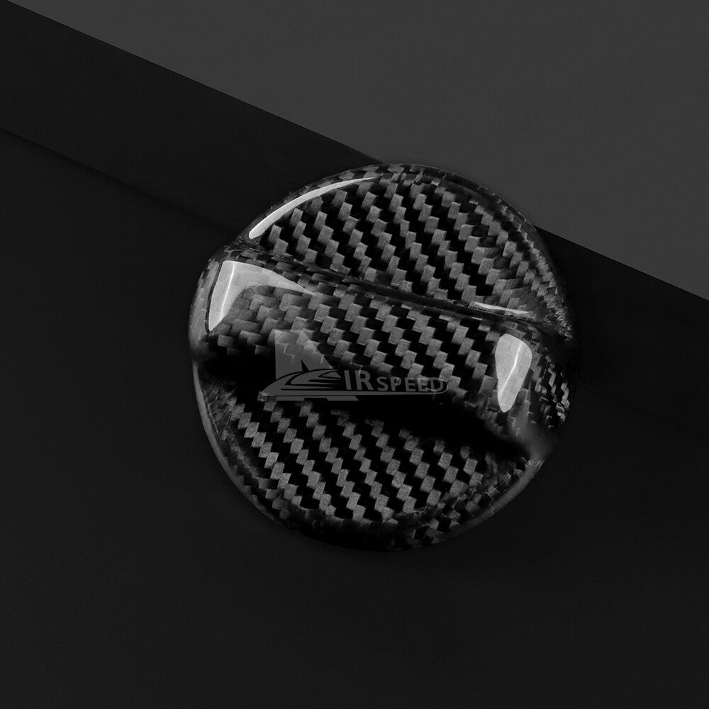 For Subaru WRX STI XV BRZ Outback Impreza Fuel Tank Gas Cover Carbon Fiber BLACK - detail view 5