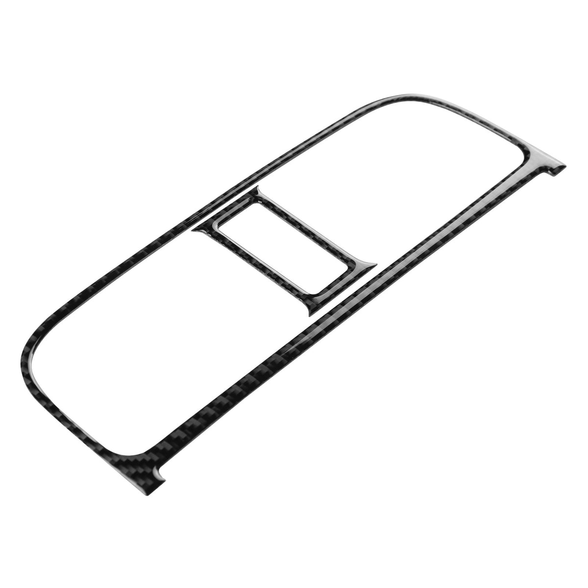 Carbon Fiber Center Air Outlet Frame Sticker Black for Volkswagen Polo 2015-2017（U.S. Stock）