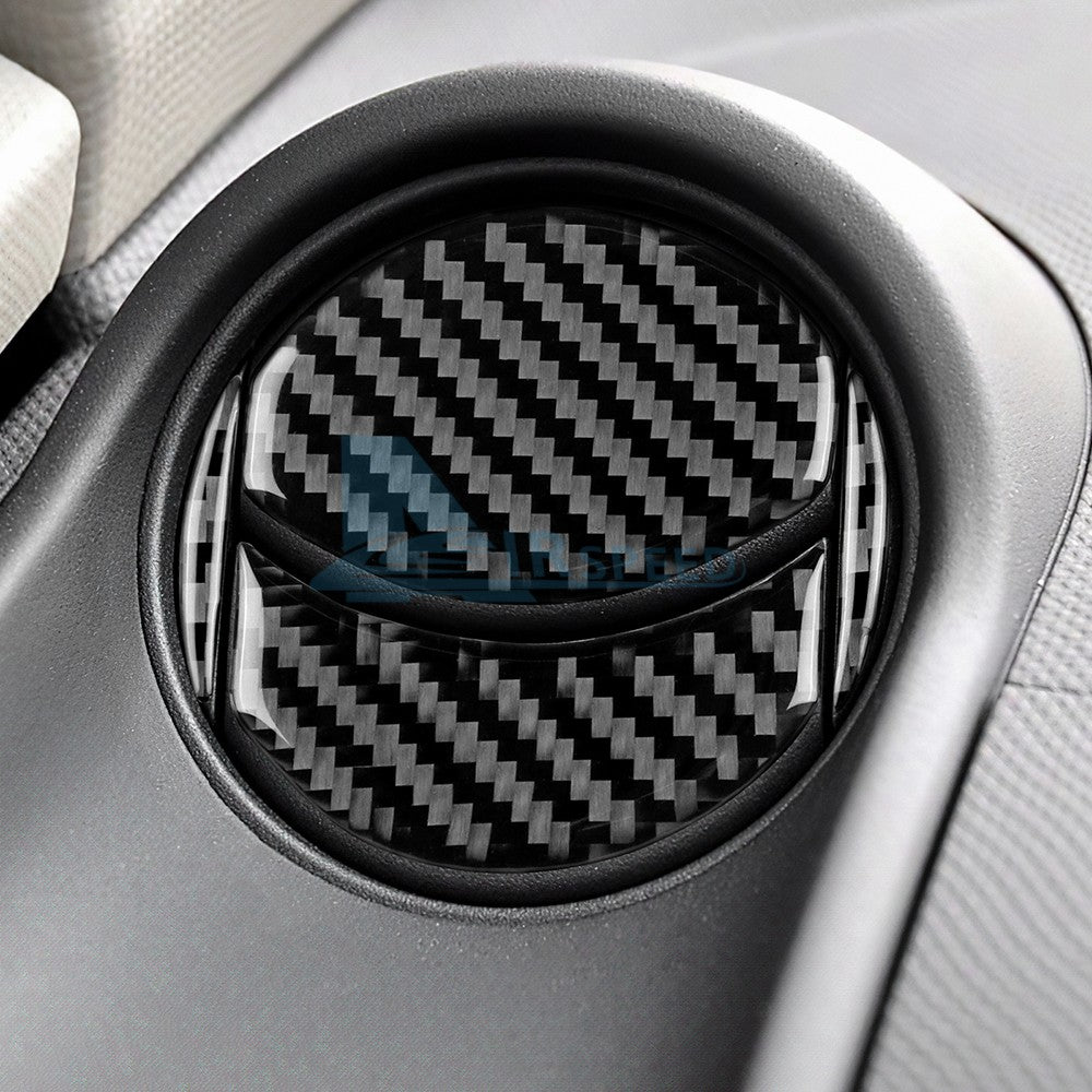 For Toyota Yaris 2006-2011 Dashboard Side Air Vent Outlet Stickers Carbon Fiber（U.S. Stock）