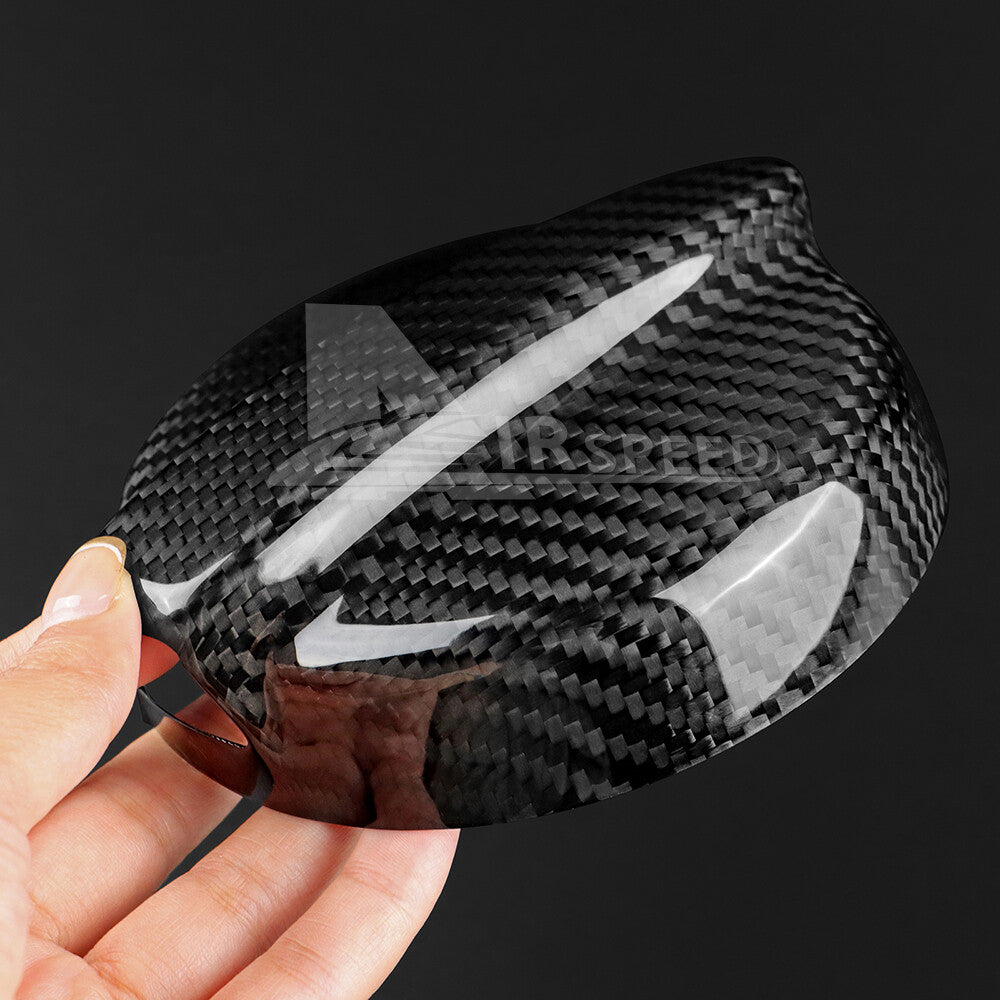 Fuel Gas Tank Cap Cover Black REAL HARD Carbon Fiber For Mini R50 R53 2001-2006 - detail view 6