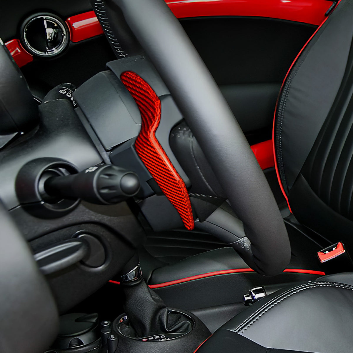Carbon Fiber Steering Wheel Paddle Shifter For Mini R55 R56 R57 R58 R59 R60 R61 - detail view 5