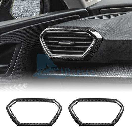 For Seat Leon Cupra Leon 21-2026 Center Side Air Outlet Frame Cover Carbon Fiber - product view