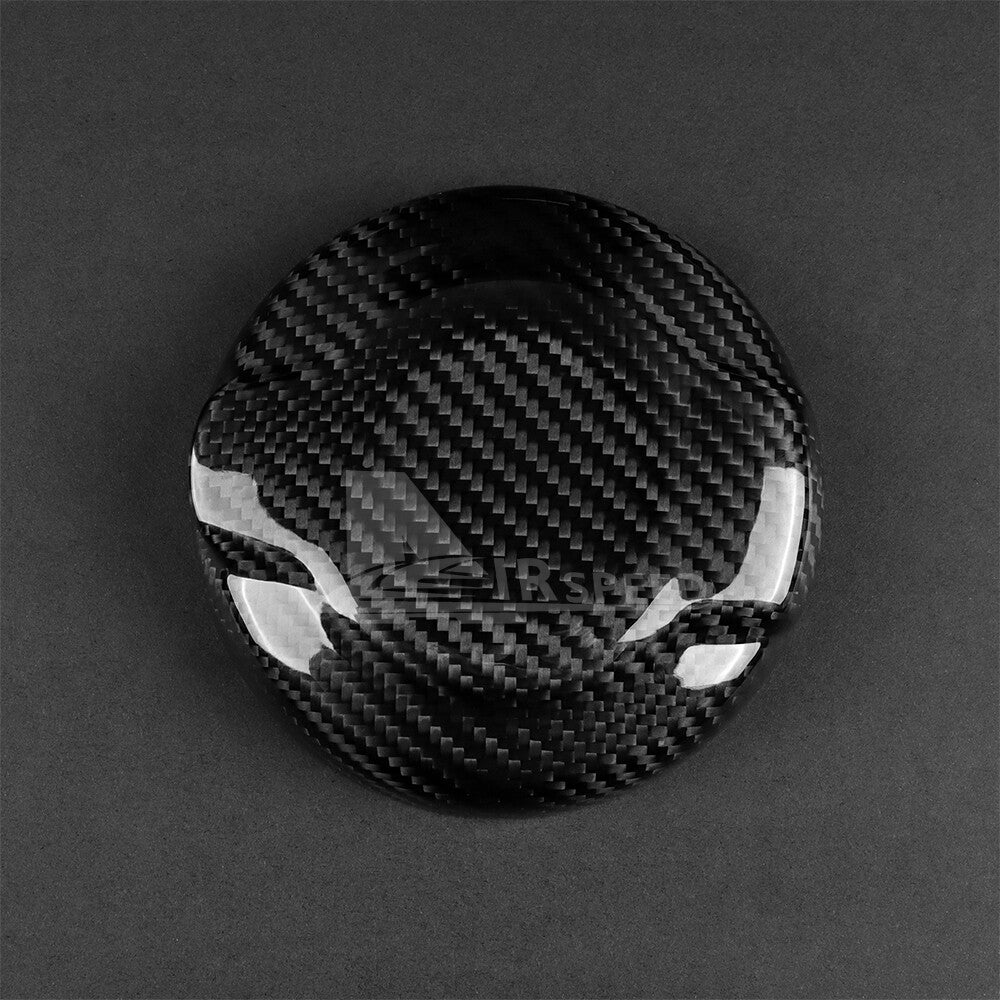 For Mini F55 F56 14-23 F57 16-23 Black Hard Carbon Fiber Fuel Tank Cap Cover 409 - detail view 6