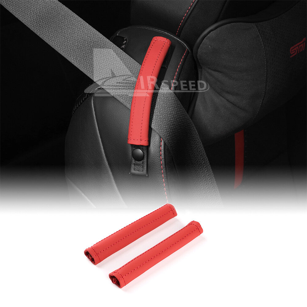 For Subaru BRZ GR86 2021-2026 Car Seat Safety Belt Fixation Strap Cover Trim Red - FREE GIFT
