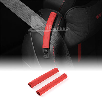 For Subaru BRZ GR86 2021-2026 Car Seat Safety Belt Fixation Strap Cover Trim Red - FREE GIFT