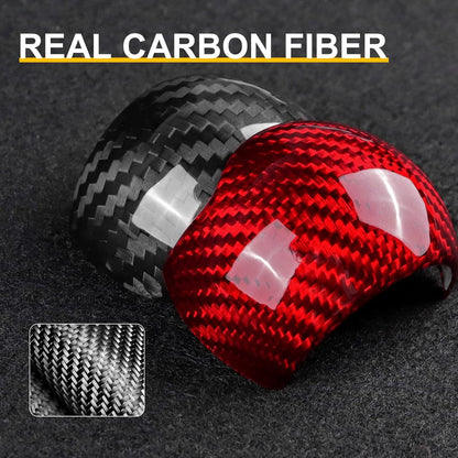 Hard Carbon Shift Knob 2Pcs For Ford Mustang Manual 15-23 Black - detail view 4