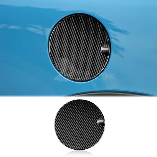 Fuel Gas Tank Filler Cap Cover Black For MINI R55 07-13 R56 06-13 Carbon Fiber - product view