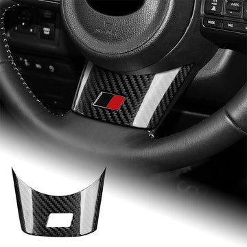 Black Carbon Fiber Car Steering Wheel Chin Cover for Toyota GR Yaris 2020-2026