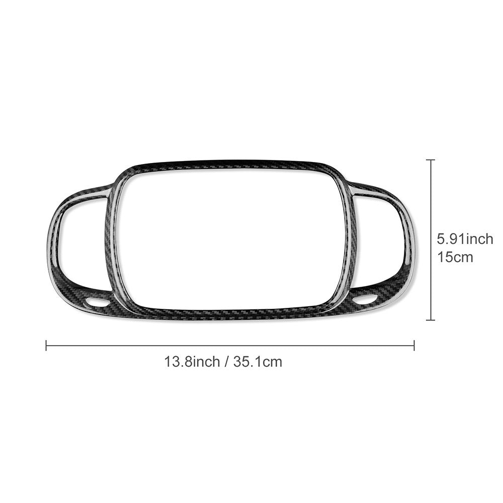 Center Screen Frame Cover For FIAT 500 Abarth 595 695 2016-2024 Carbon Fiber - detail view