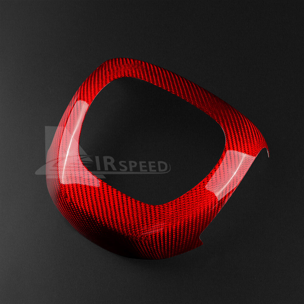 REAL HARD Carbon Fiber Steering Wheel Cover RED For Charger Durango Challenger