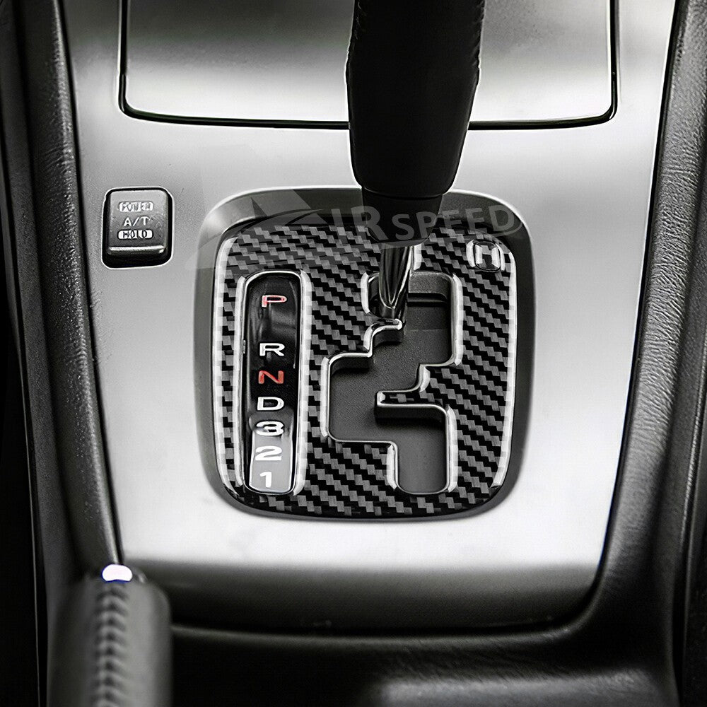 Gear Shift Panel Sticker Carbon Fiber Pattern for Subaru Impreza 2005 2006 2007（U.S. Stock）