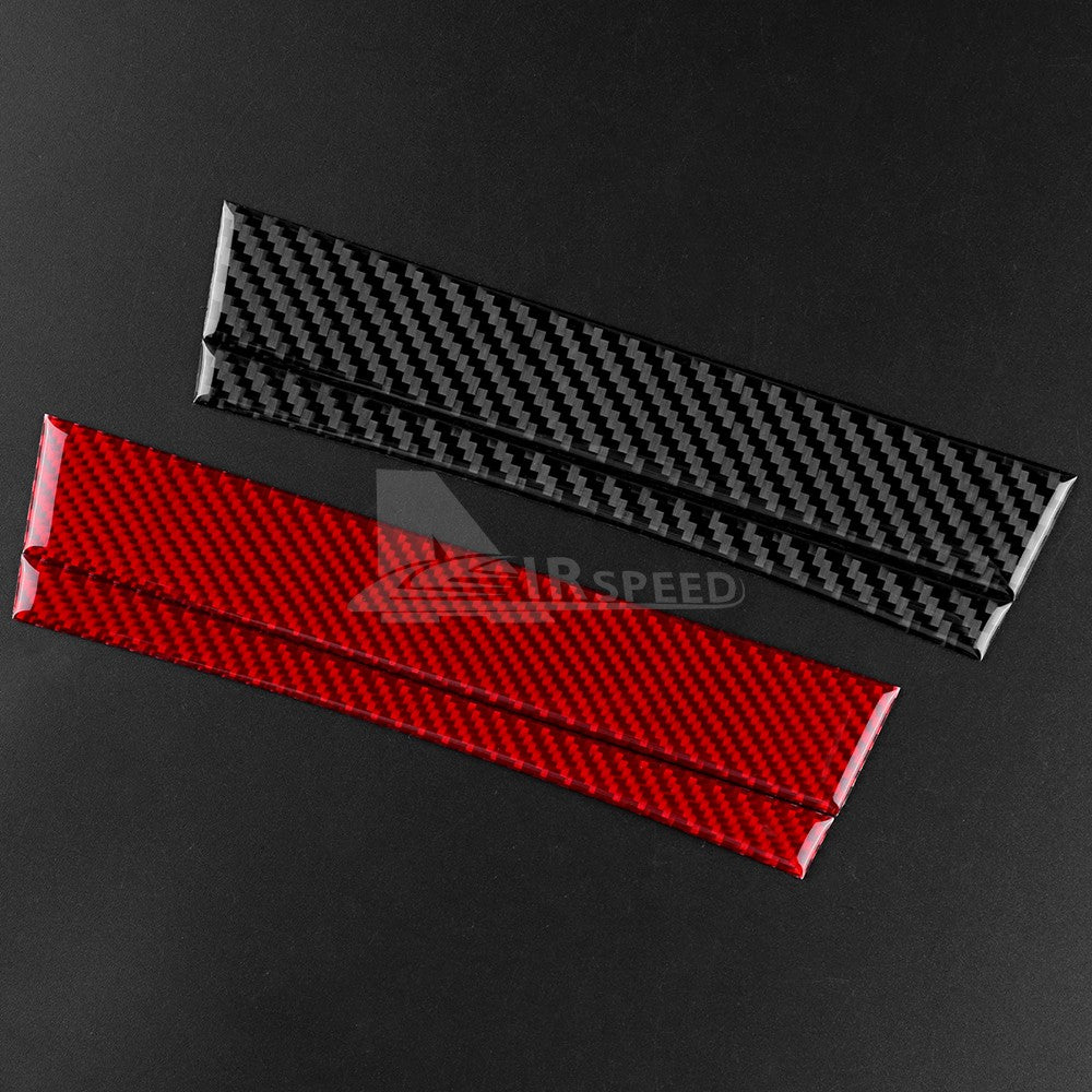 Black Carbon Fiber Trim Sticker Below AC Buttons For Subaru BRZ GR86 2021-2026（U.S. Stock）