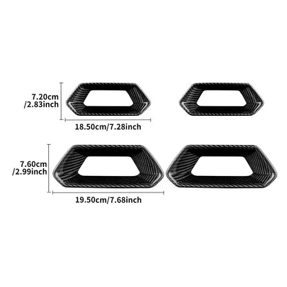 For SEAT Born Ateca Leon 21-2025 Car Seat Frame Interior Trim Cover Carbon Fiber - detail view