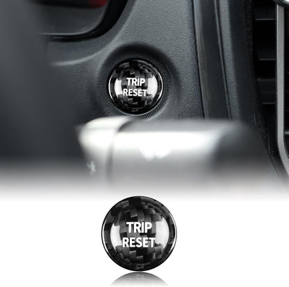 Black Hard Carbon Hazard Warning Button Trim For Subaru WRX 2022-2023 - detail view 10