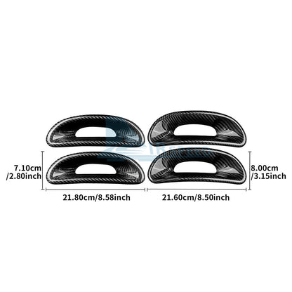 For Abarth 595 695 2012-2024 Car Sports Seat Headrest Frame Cover Carbon Fiber