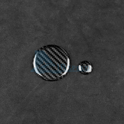 Car Center Volume Button Stickers Black Carbon Fiber for Mazda 3 Axela 2019-2026 - detail view 8