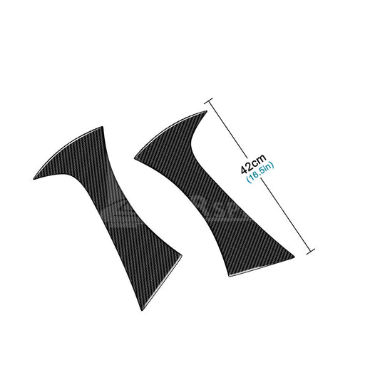 REAL HARD Carbon Fiber For Subaru BRZ GR86 21-2023 Black Car Side Fender Cover - detail view