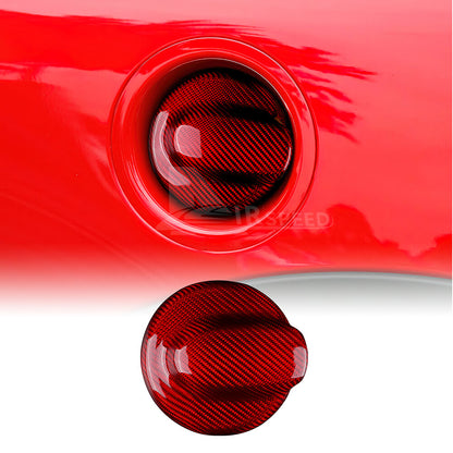 For MINI R55 07-14 R56 06-13 Car Oil Fuel Gas Tank Filler Cap Cover Carbon Fiber - detail view