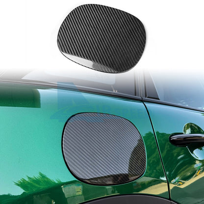 Black Real Hard Carbon Fiber Fuel Cap Panel Sticker for MINI F65 (2024-2025) - product view