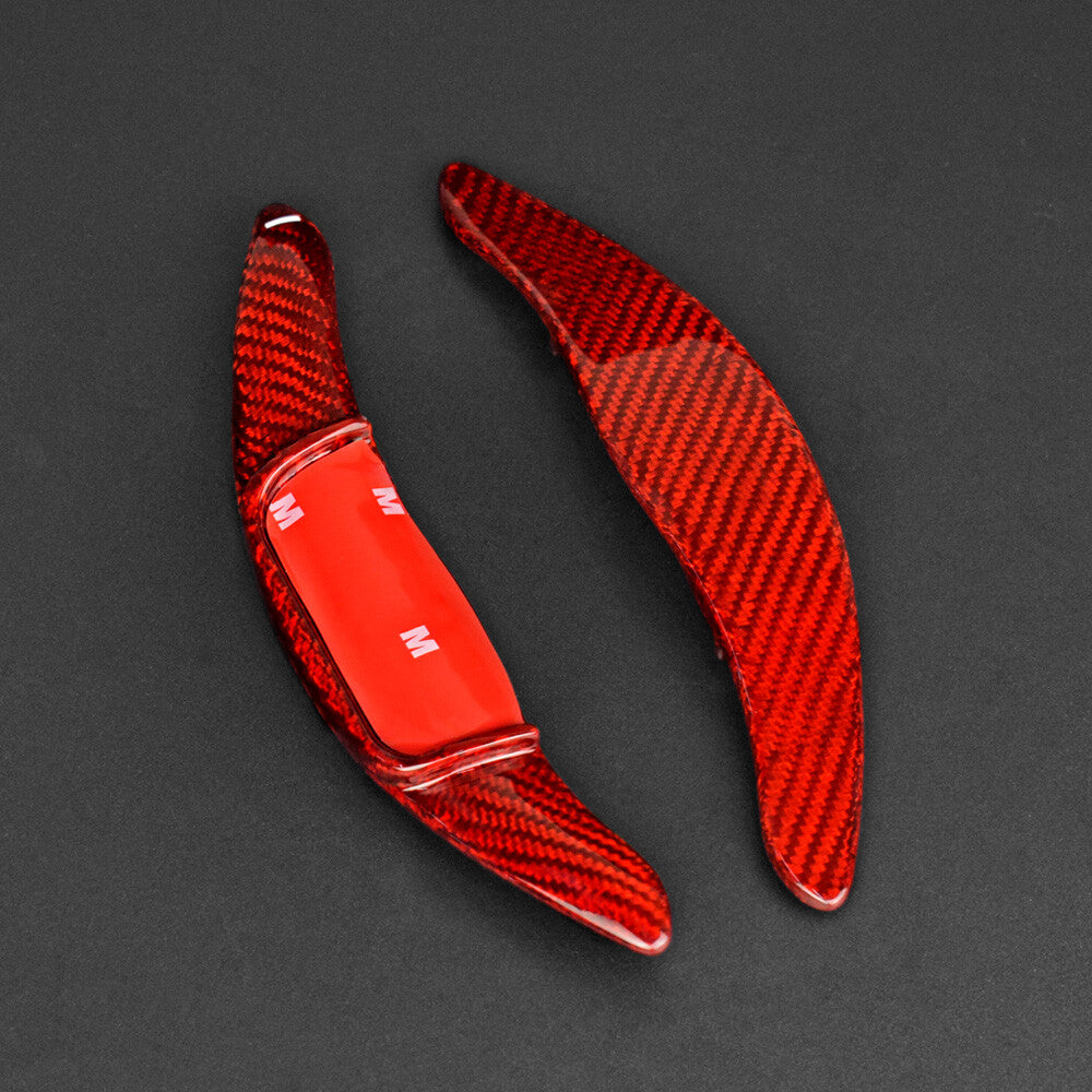 REAL Carbon Fiber Steering Wheel Paddle Shifter Cover For Camry Corolla 18-2019 - detail view 6
