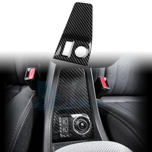 Cigarette Lighter USB Cover For MINI F65 F66 F67 2024-2025 Black Dry Carbon - product view