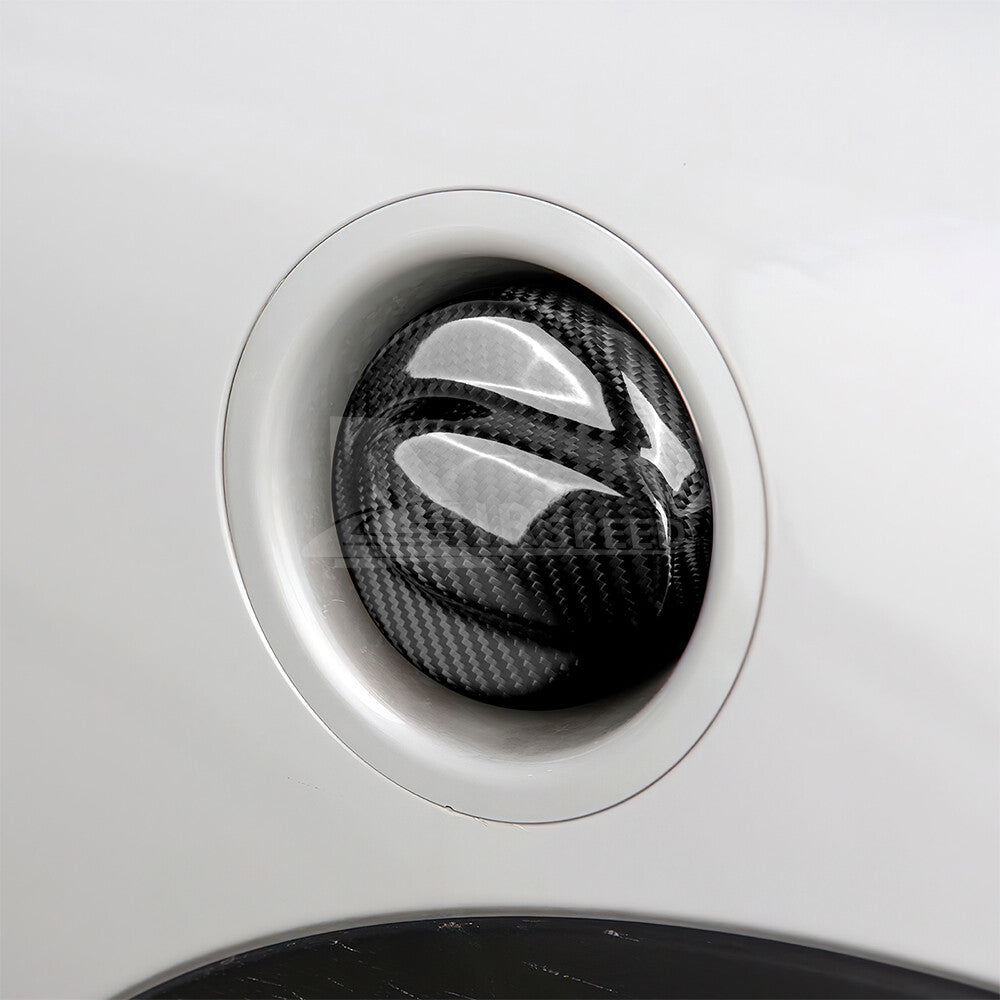 For MINI R55 2007-2014 R56 2006-2013 REAL CARBON FIBER Fuel Tank Gas Cover Caps - detail view 5